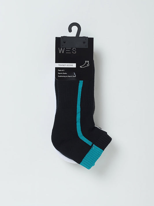 WES Lounge Teal Socks - Set of 3
