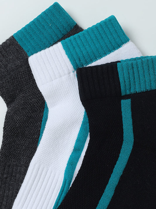 WES Lounge Teal Socks - Set of 3