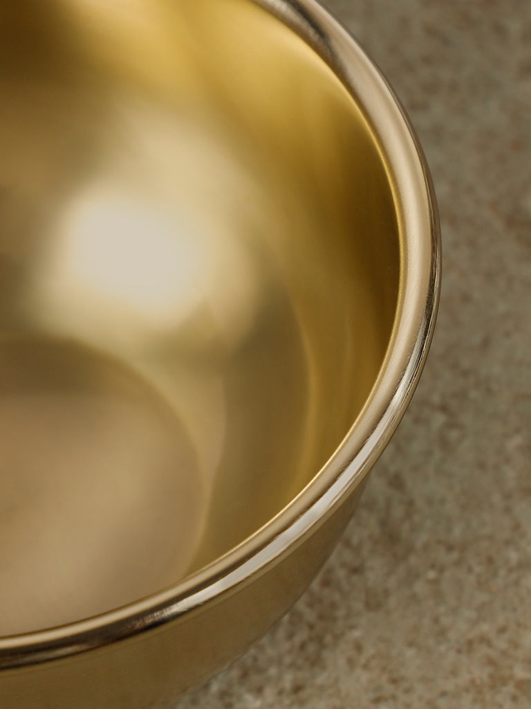 Westside Home Dull Gold Stainless Steel Bowl - Set of 3