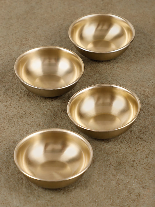 Westside Home Dull Gold Stainless Steel Bowl - Set of 4