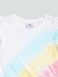 HOP Kids Printed Off-White T-Shirt