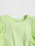 HOP Kids Embroidered Green Blouse