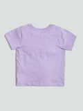 HOP Kids Printed Lilac-Colored T-Shirt