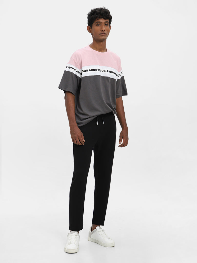 Studiofit Solid Black Track Pants