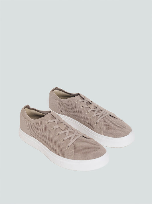 SOLEPLAY Taupe Lace-Up Shoe