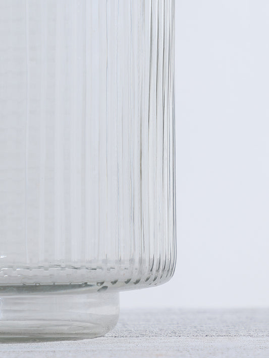 Westside Home Clear Glass Frosted Candle Stand - Large