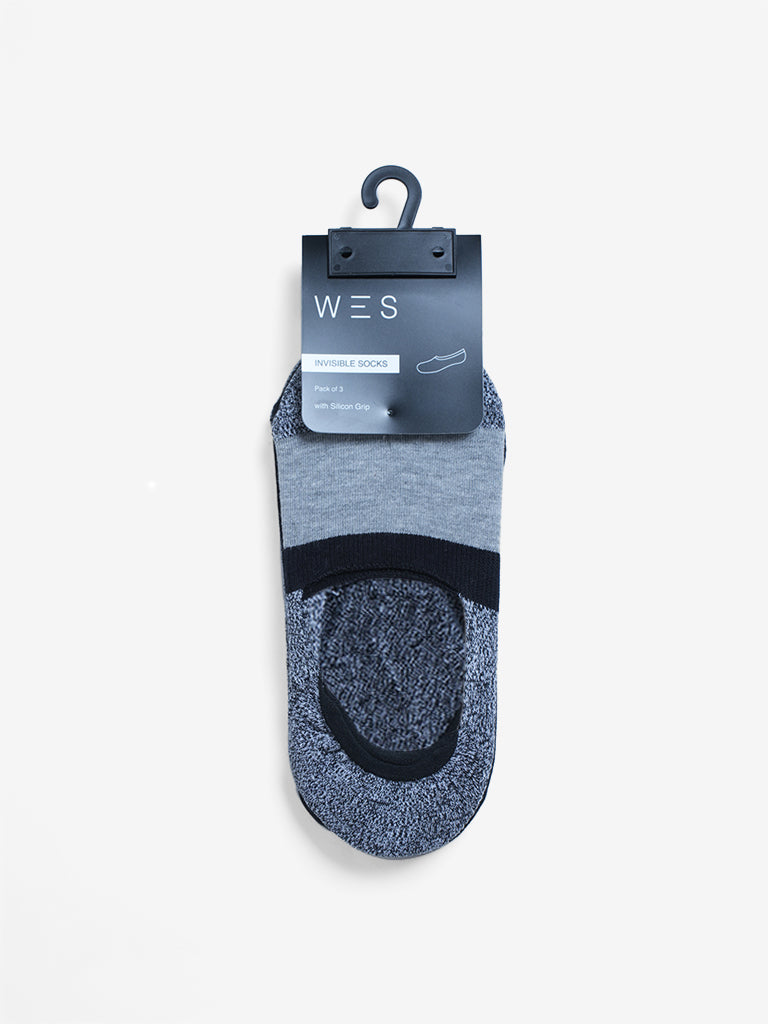 WES Lounge & Innerwear Solid Black Men's Socks - 3 Pairs