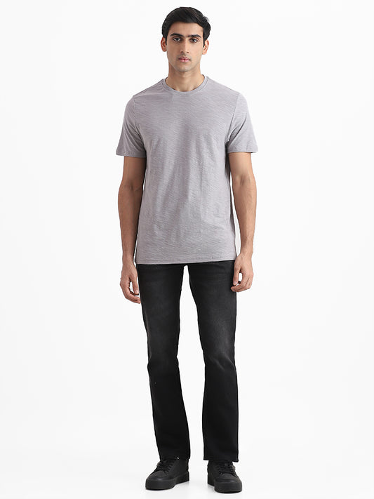 WES Casuals Charcoal Relaxed Fit Jeans