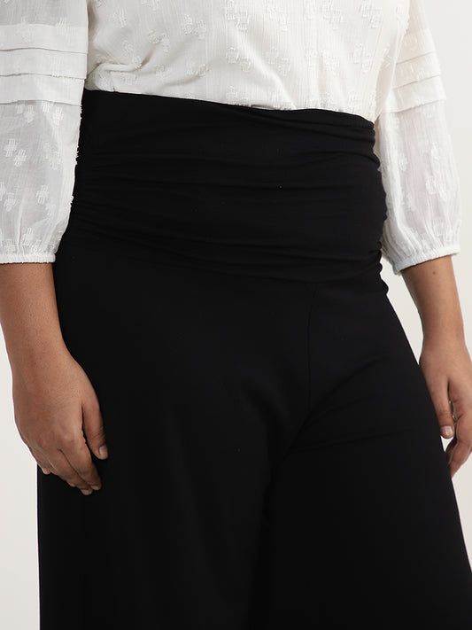 Gia Solid Black Trousers