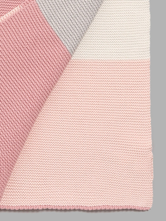 HOP Baby Pink Checked Blanket