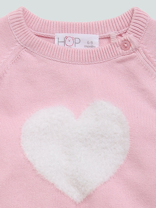 HOP Baby Striped Pants with Pink Top