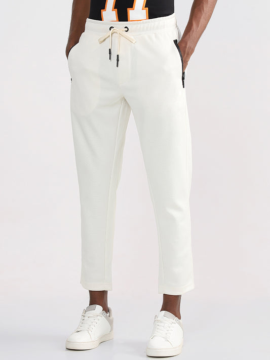 Studiofit Off-White Relaxed Fit Joggers