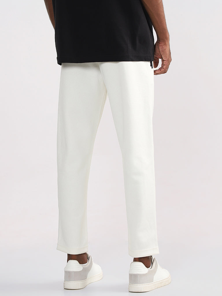 Studiofit Off-White Relaxed Fit Joggers