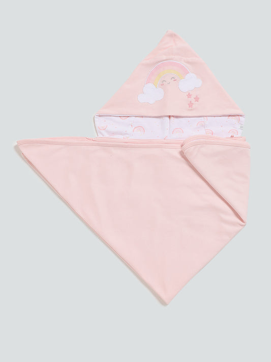 HOP Baby Peach Rainbow Blinky Blanket