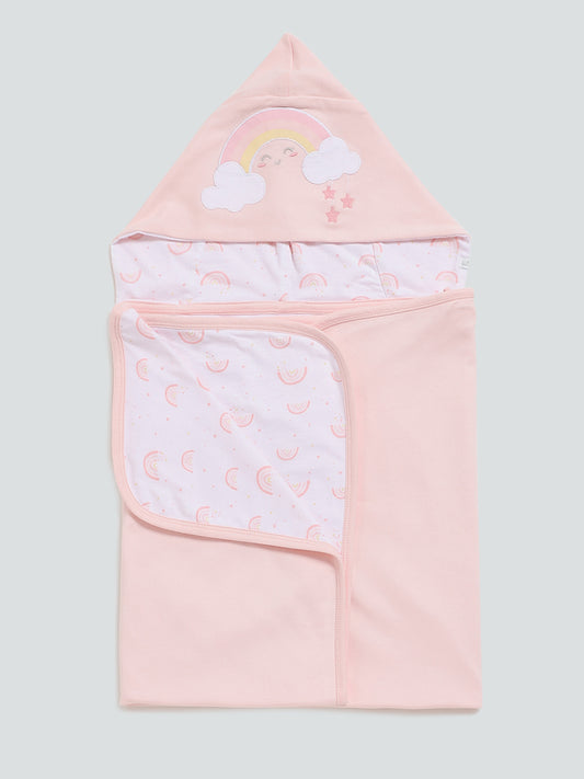 HOP Baby Peach Rainbow Blinky Blanket