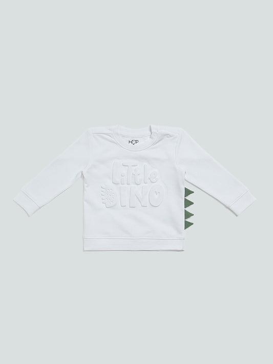 HOP Baby 3D Printed White T-Shirt