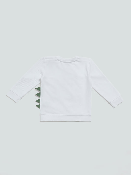 HOP Baby 3D Printed White T-Shirt