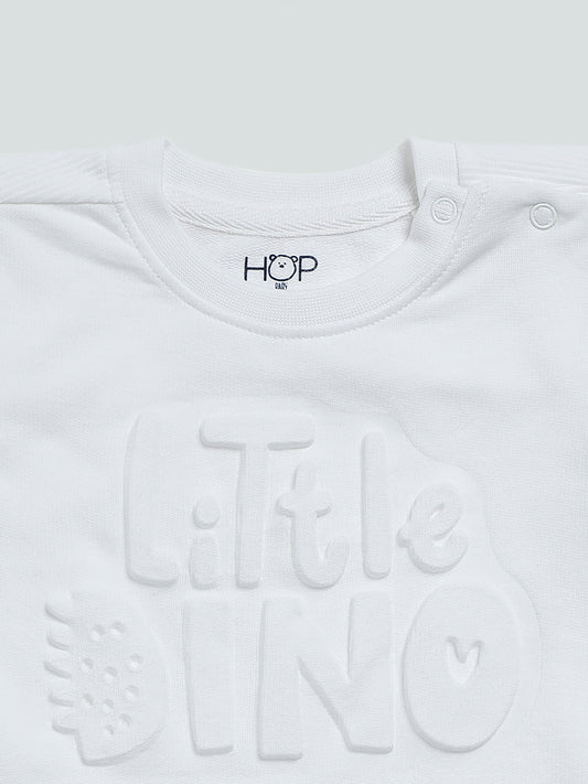 HOP Baby 3D Printed White T-Shirt