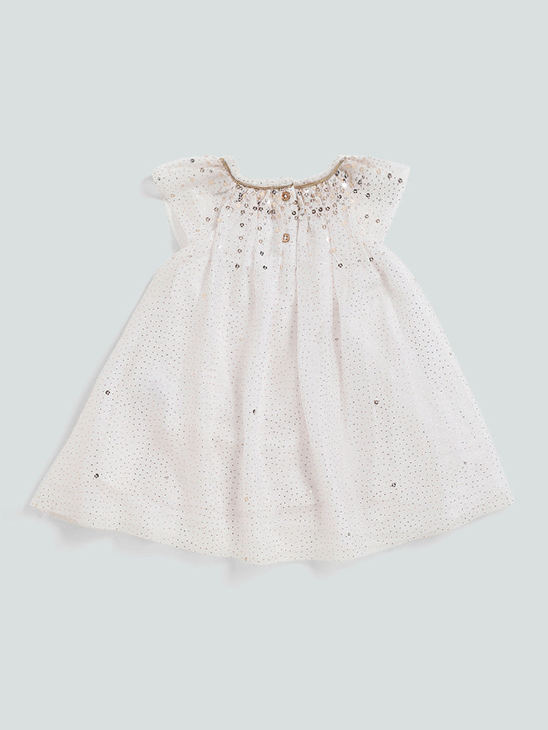 HOP Baby White Lily Flared Dress