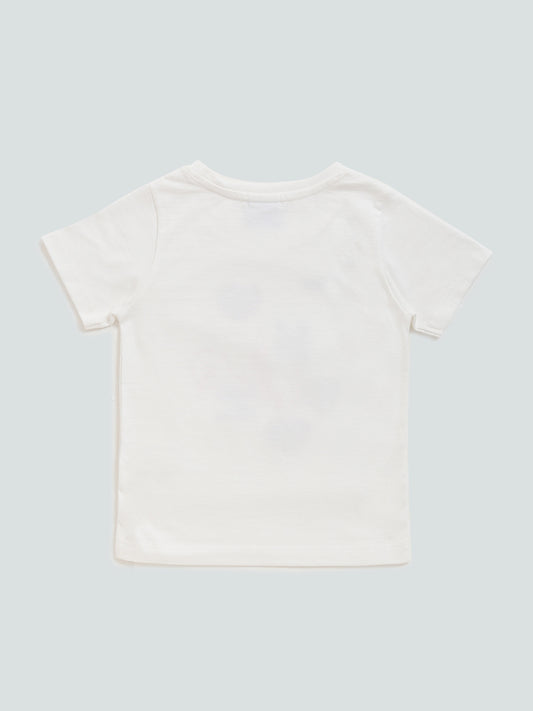 HOP Kids White Sequel Design T-Shirt