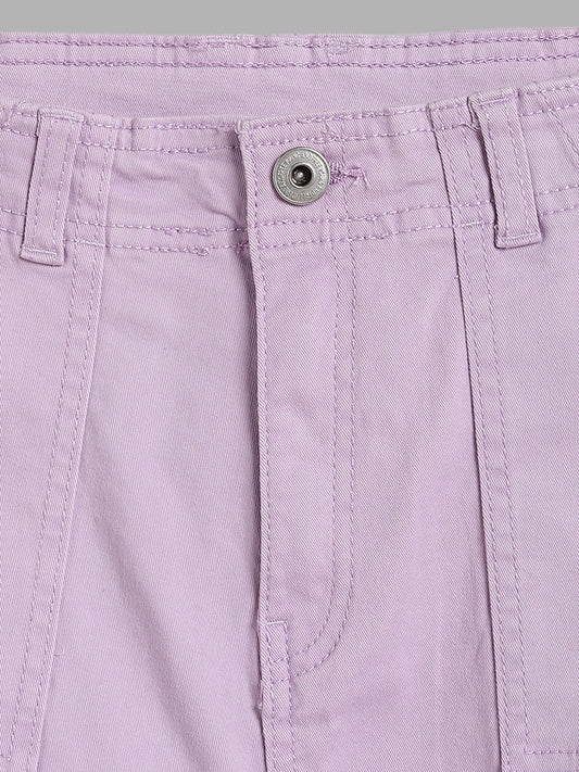 Y&F Kids Lilac Relaxed - Fit High - Rise Jeans