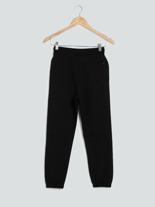 Y&F Solid Black Joggers