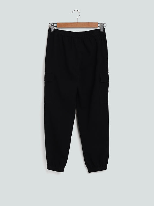 Y&F Kids Plain Jenny Black Trousers