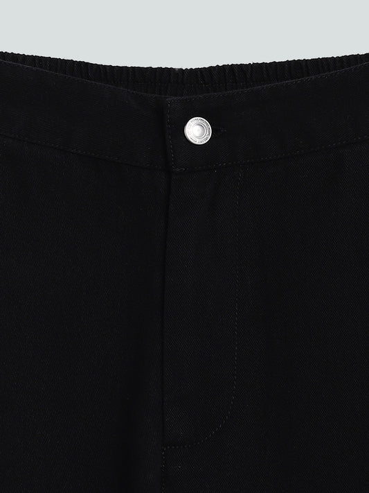 Y&F Kids Plain Jenny Black Trousers
