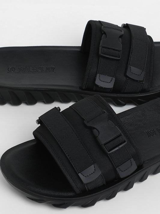 SOLEPLAY Black Utility Slides