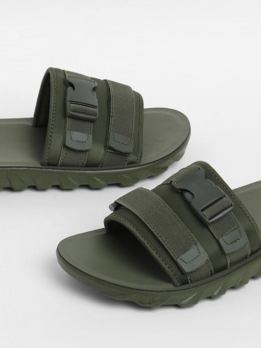 SOLEPLAY Dusty Olive Colored Utility Slides