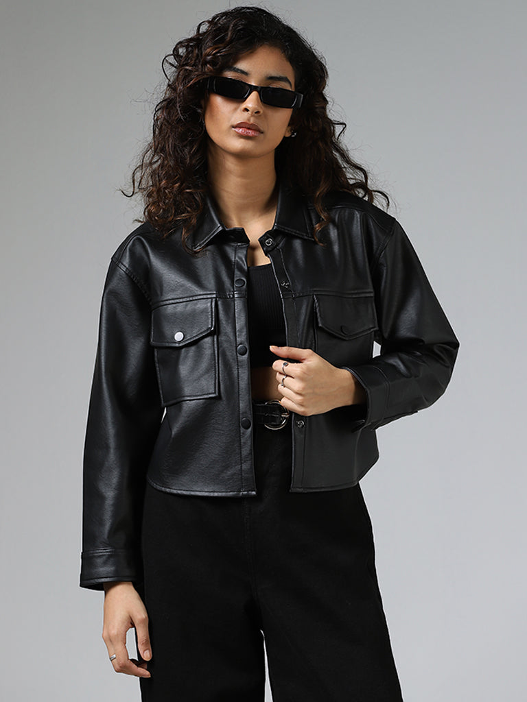 Nuon Black Leather Jacket