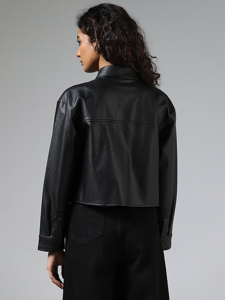 Nuon Black Leather Jacket