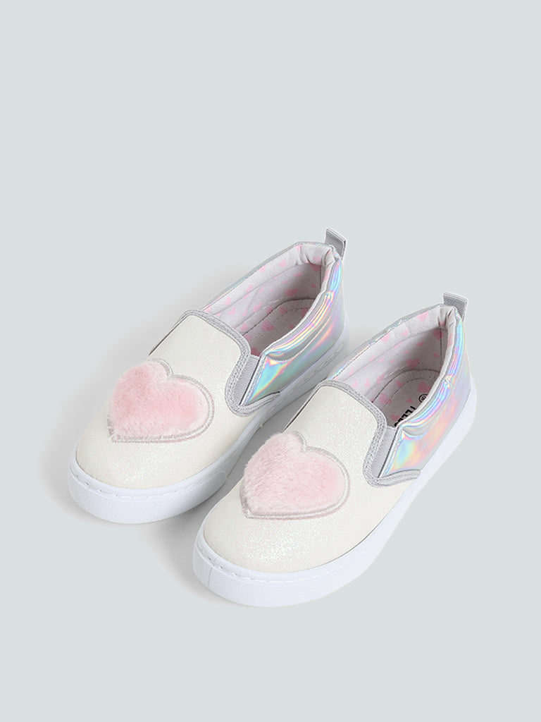Yellow Pink Slip-On Shoes