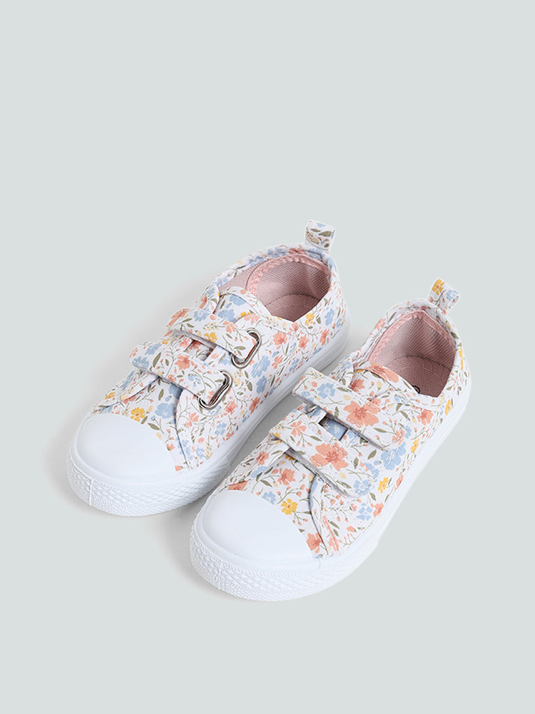 Yellow Multicolor Ditsy Floral Shoes