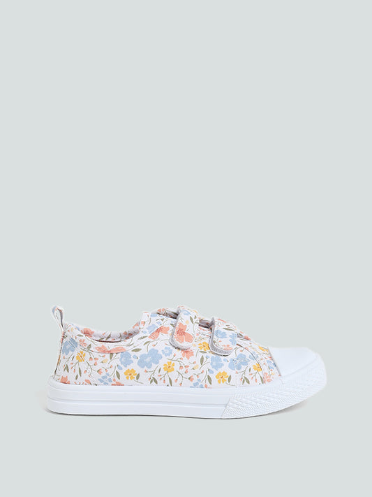 Yellow Multicolor Ditsy Floral Shoes