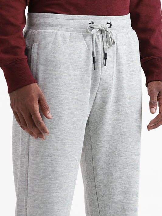 Studiofit Solid Grey Relaxed Fit Trousers