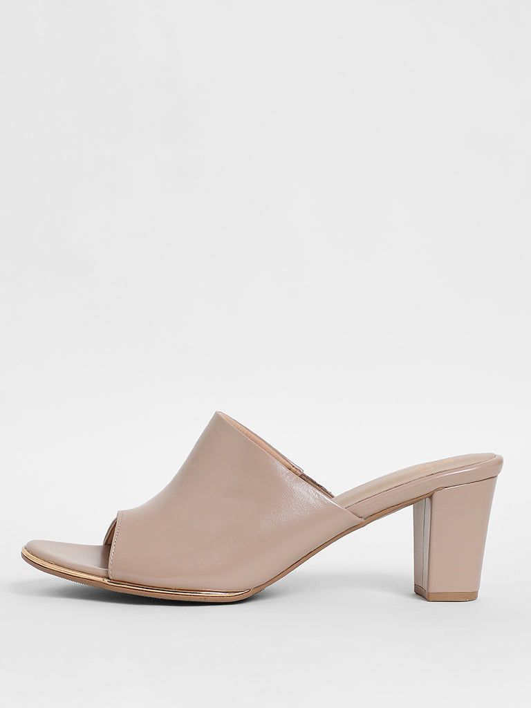 Buy Brown Slingback Mule Block Heels by THE ALTER Online at Aza Fashions. |  Slingback mules, Heels online, Slingback