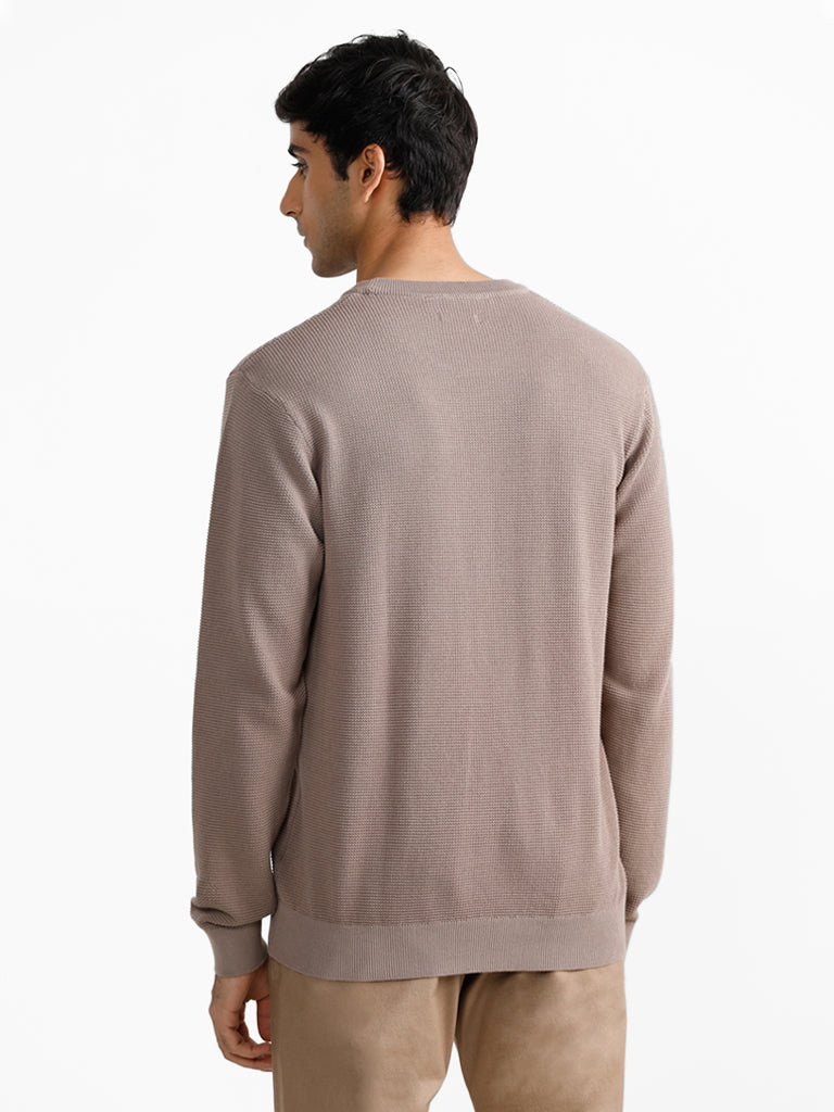 Ascot Taupe Relaxed Fit Sweater