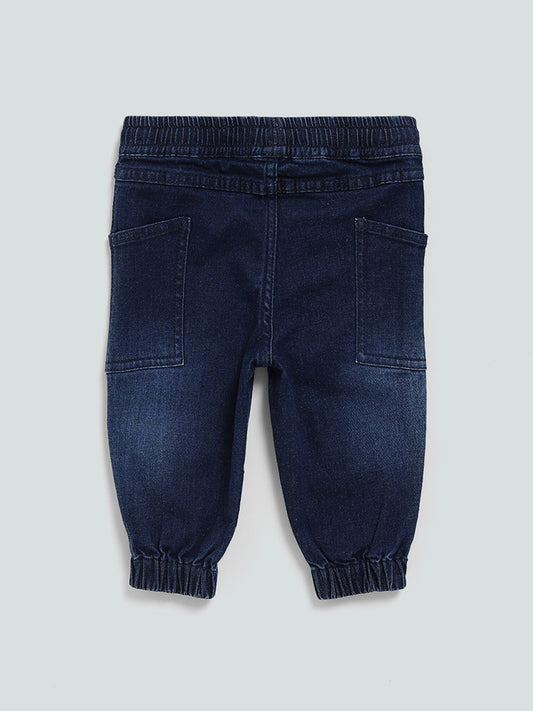 HOP Baby Blue Mid Wash Denim Nate Joggers