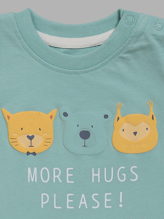 HOP Baby Animal Printed Multicolor T-Shirt - Pack of 2