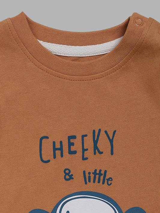 HOP Baby Monkey Printed Multicolor T-Shirt - Pack of 2