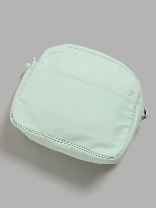 HOP Baby Green Bunny Printed Box Bag