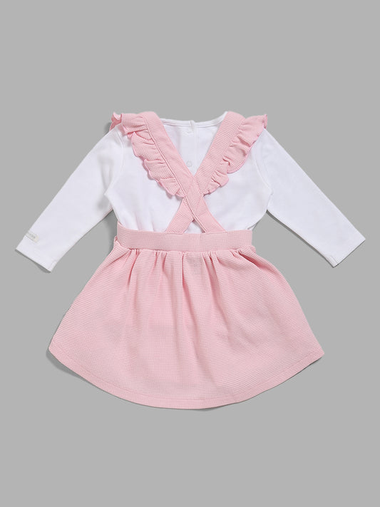 HOP Baby Pink Top & Skirt Set
