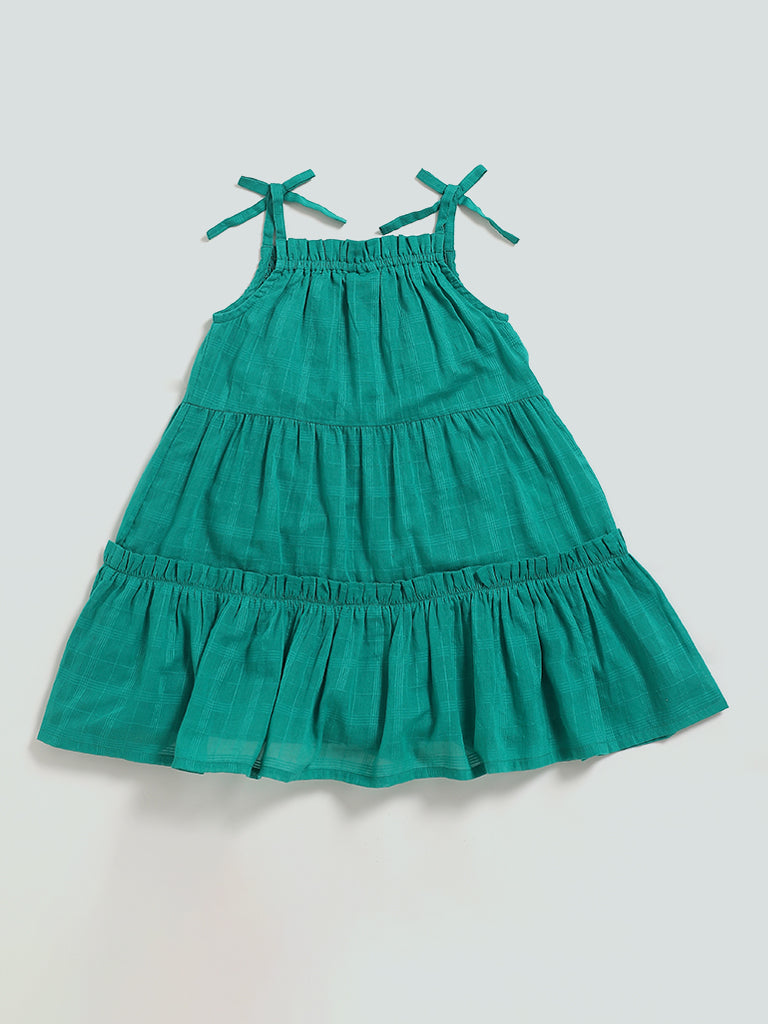HOP Kids Green Lucy Tiered Dress