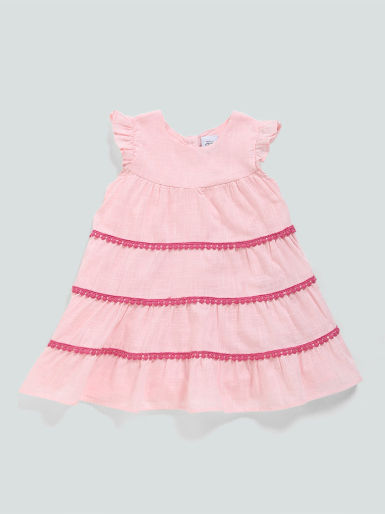 Buy HOP Pink Tiered Rio Dress from Westside