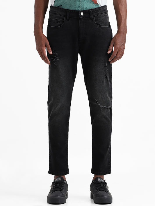 Nuon Charcoal Straight - Fit Mid - Rise Jeans