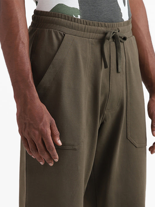 Nuon Olive Relaxed Fit Joggers