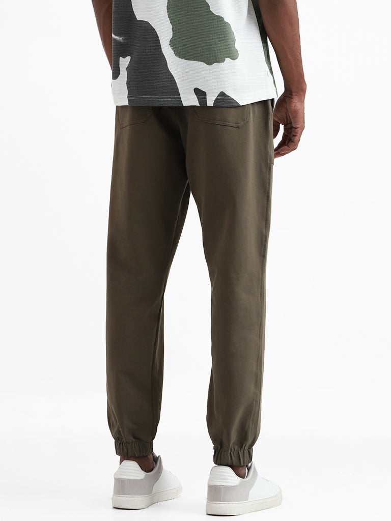 Nuon Olive Relaxed Fit Joggers
