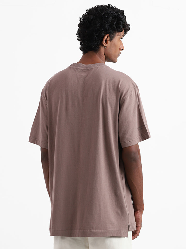 Nuon Taupe Relaxed Fit T-Shirt
