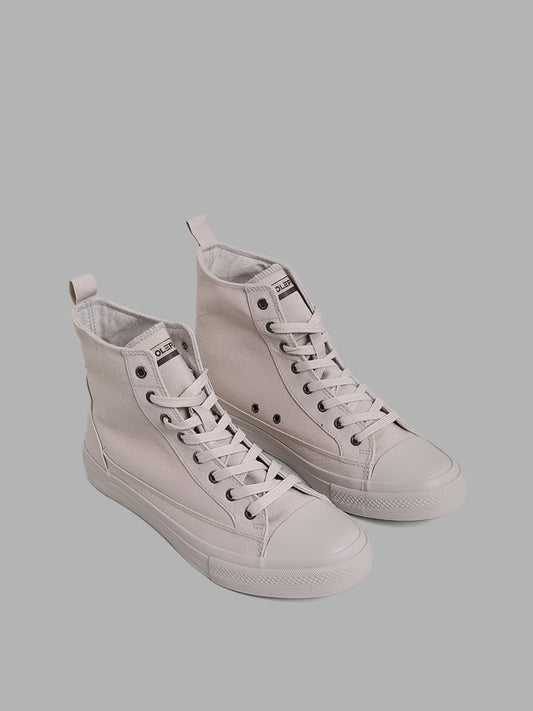 SOLEPLAY Taupe Hi Top Boots